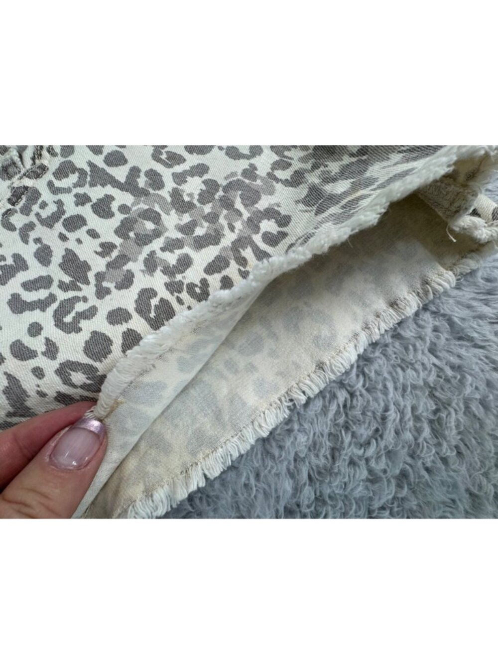 Lucky Brand Riley Animal Print Denim Shorts 6/28 Spring Cheetah Beach Travel - Picture 9 of 16